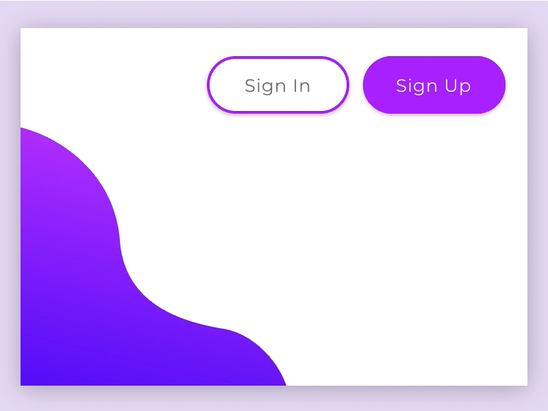 Sign Up interaction