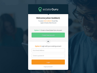 Estate Guru Signup & Sign in