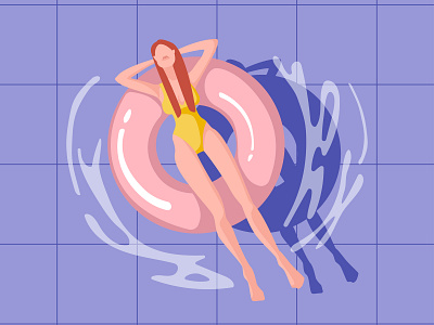 Summer design drawing illustration summer vector woman дизайн иллюстрация