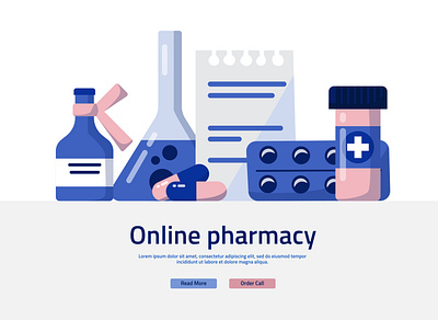 Virtual Doctor 09 aid background banner bottle care cartoon chemistry clinic concept design doctor drug drugstore equipment flat health illustration vector дизайн иллюстрация