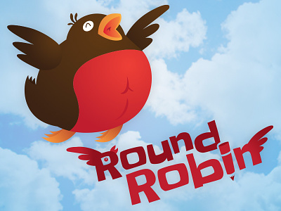 Round Robin Logo bird pencil robin round round robin round robin facebook app