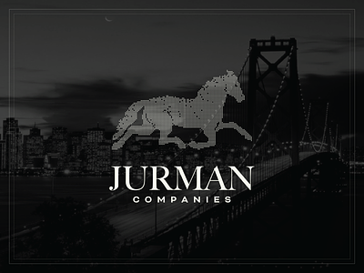 Jurman Companies brand armani branding bridge california design digital horse dots horse illustration jurman jurman companies logo luxury luxury brand
