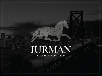 Jurman Companies brand armani branding bridge california design digital horse dots horse illustration jurman jurman companies logo luxury luxury brand