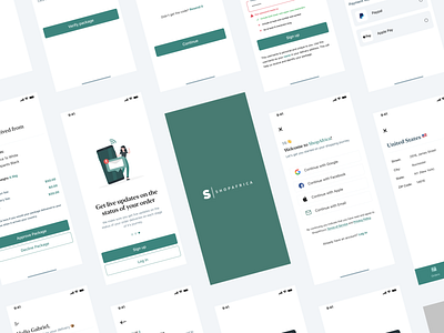 ShopAfrica - a package delivery app delivery app figma mobile app ui ux