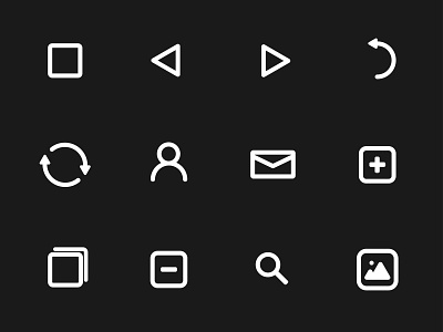 IconPack - Black Version design iconographic iconpack