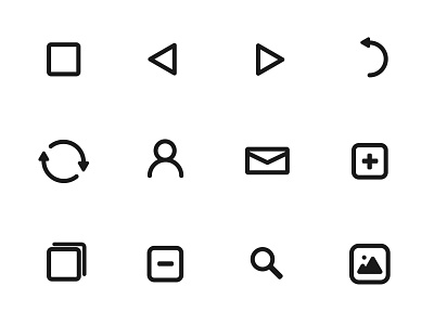 Icon Pack - White Version design iconographic iconpack