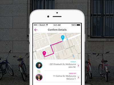 Courier App app bike courier deliver delivery fetch ios pickup uber