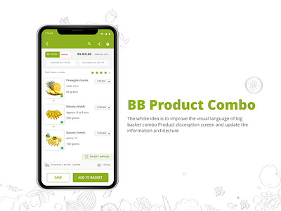 Redesign Big basket Product Combo Detail Page