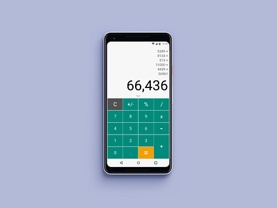 Simple Calc UI adobexd dailyui dailyuichallenge