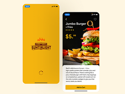 Snack Bar App Concept app concept food restaurant snack