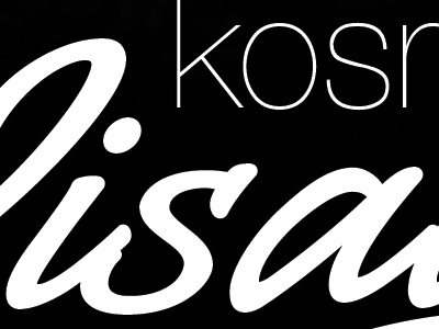 kosmetik visage blackwhite font logo minimalistic typography