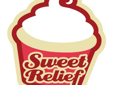 Sweet Relief cake cup cupcake leerdustin logo relief sweet wildcanon