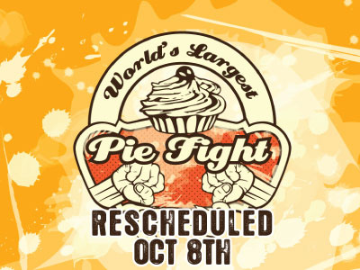 Piefight fight logo pie vector website