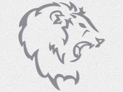 Lionhead crossfit ferocious illustrator leerdustin lion lion head logo roar simple simplistic wildcanon
