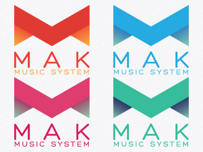 MAK Colors color colors gradient logo mak music sharp smooth triangles tunes