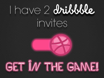 [CLOSED] 2 Dribbble Invites Available 2 competition draft drafted dribbble dribbble invite dribbble invites free giveaway invitations invite invites join player two