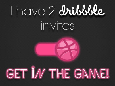 [CLOSED] 2 Dribbble Invites Available