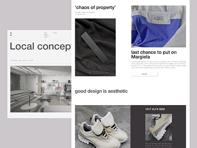 Protagonist - online store concept [2] concept design e commerce minimalism shop store ux