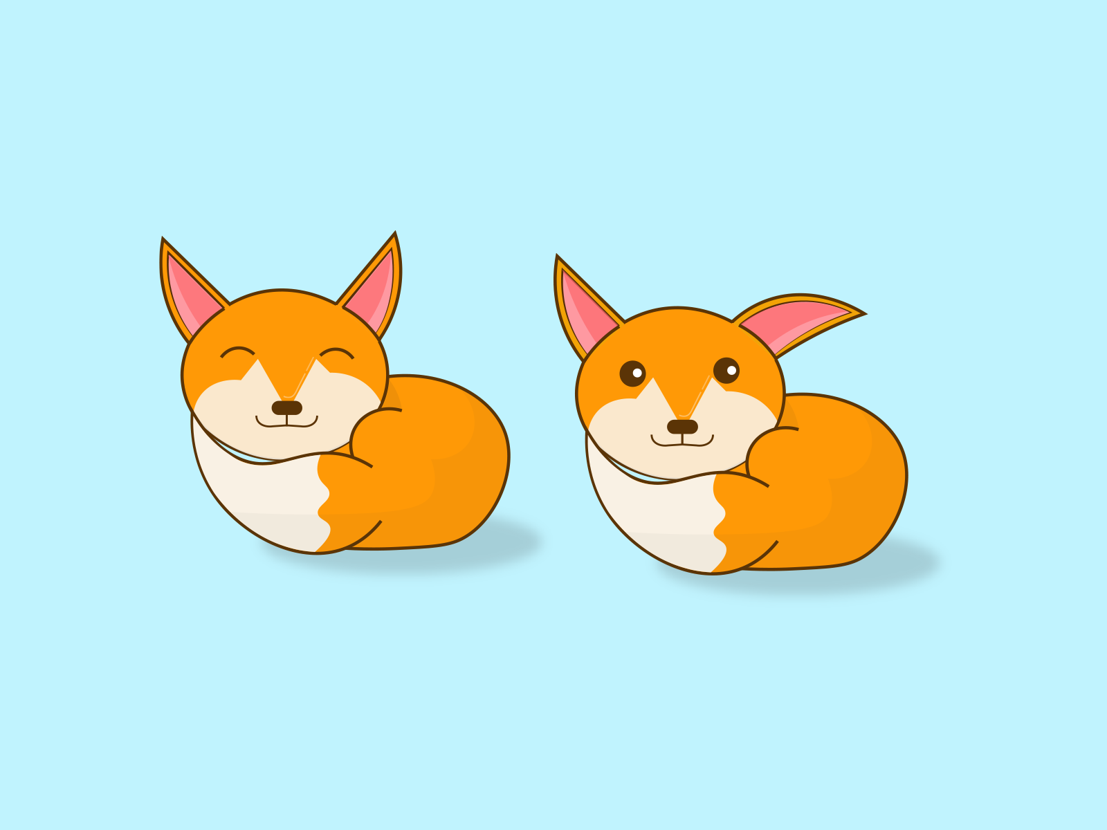 Little Foxy Illustration By Ela Vardhan Singh On Dribbble