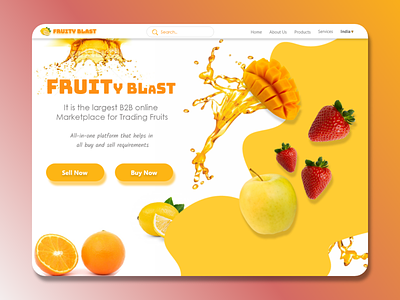 Buy and Sell Fruit Web Page Design