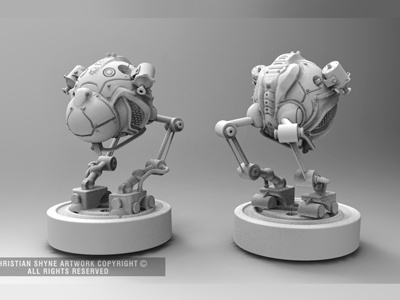 Moonwalker Render #1 keyshot modeling moonwalker shyne zbrush