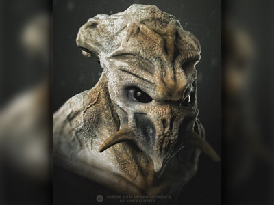 Invader alien invader photoshop shyne zbrush