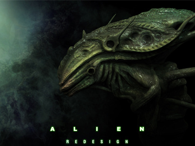 Alien Redesign alien keyshot photoshop ripley shyne zbrush