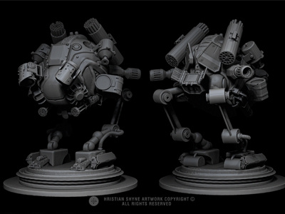 NASA Research Mech 3d mech nasa photoshop robot shyne space zbrush