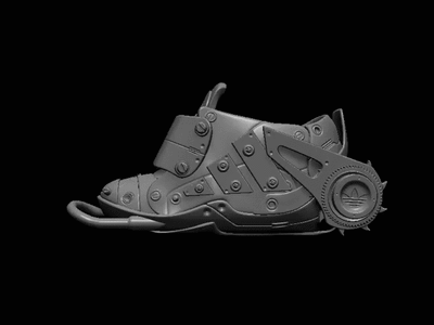 Mech Adidas Turntable shyne adidas mecha 3d zbrush turntable gif pixologic