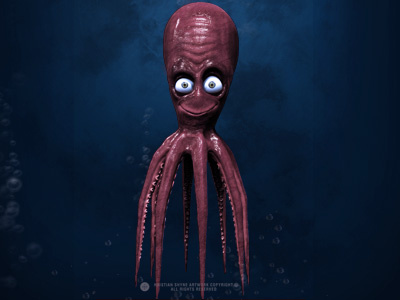 Octo 3d animation cartoon cute fresh keyshot octo octopus photoshop shyne zbrush