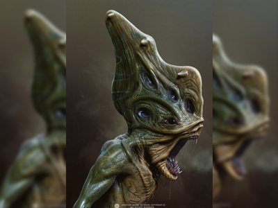 Swamp Monster 3d monster photoshop shyne swamp zbrush