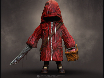 Red Riding Hood 3d character photoshop shyne zbrush