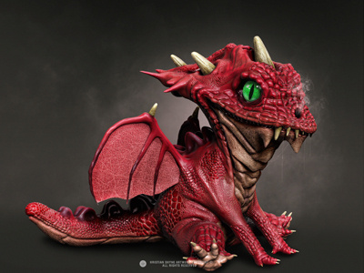 Baby Dragon 3d baby dragon photoshop shyne zbrush