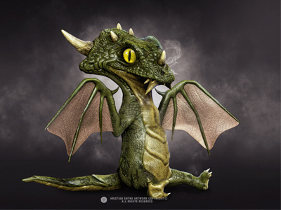 Secon Baby Dragon 3d baby dragon photoshop shyne zbrush