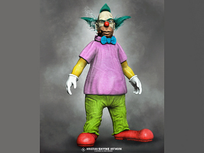 Krusty The Clown clown krusty photoshop shyne simpsons zbrush