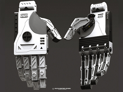 Bionic hand - Shyne Bionics 3d bionic hand keyshot mech photoshop zbrush