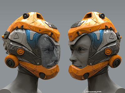 Helmet concept helmet keyshot mech photoshop scifi zbrush