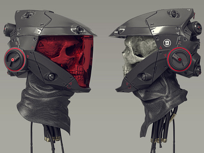 Helmet Skull 3d concept conceptart conceptdesign hristian shyne style