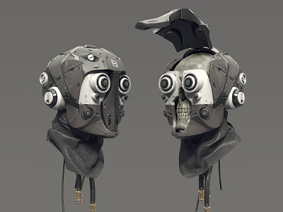 Helmet Skull 02 3d concept conceptart conceptdesign hristian shyne style