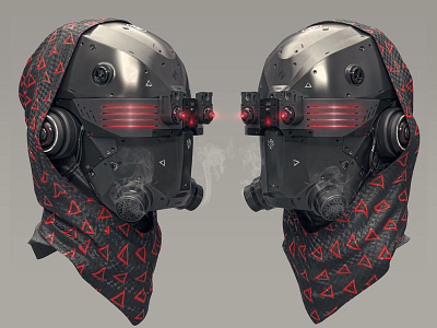 Cyborg Mask 3d concept conceptart conceptdesign hristian shyne style