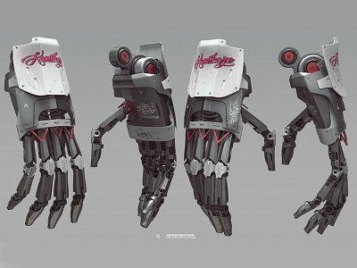 Mecha Hand 03 3d concept conceptart conceptdesign hristian shyne style