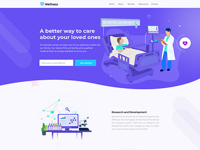 Web page design medical design medical illustration web design