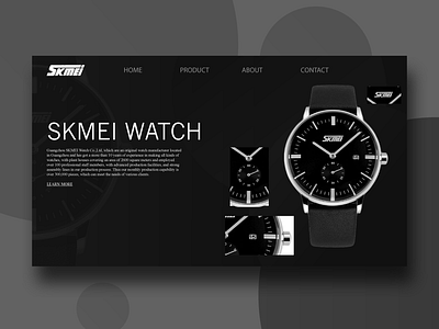 Skmei Watch Ui Design design flat ui web website