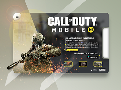 Call of Duty Mobile | UI Design call of duty design gaming photoshop ui ui design ux web website