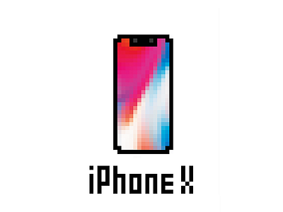 The smallest iPhone X in the world art iphone pixel x