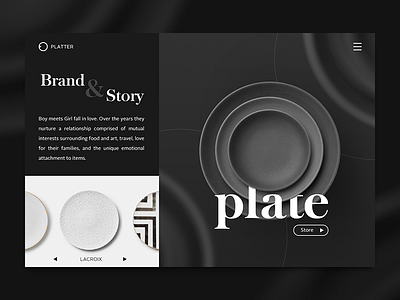 Plate - Design Challenge With Daily Object 01 home ui website