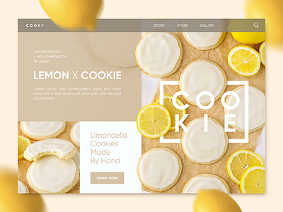 Cookie - Design Challenge With Daily Object 02 homepage ui website