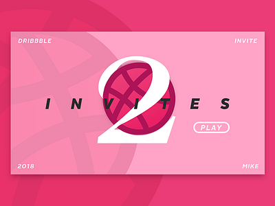 Invites Dribbble x2