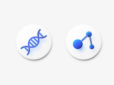 Gene & Molecule Icon gene icon molecule