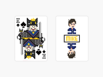 Pixel x Bicyle Cats & Dogs Playing Card